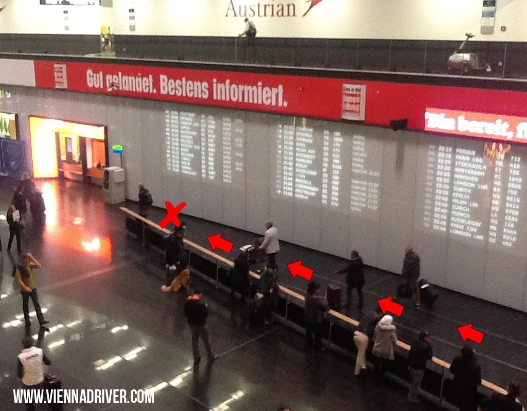 Meeting place at arrivals gate 2