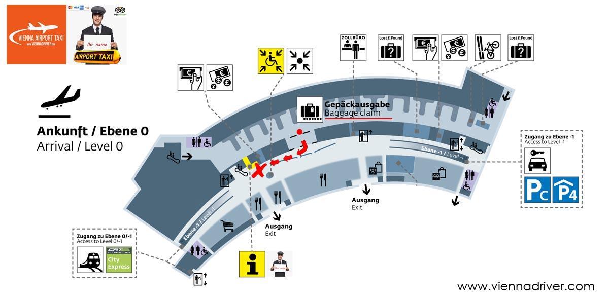 Vienna Airport Taxi meeting point